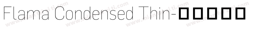 Flama Condensed Thin字体转换